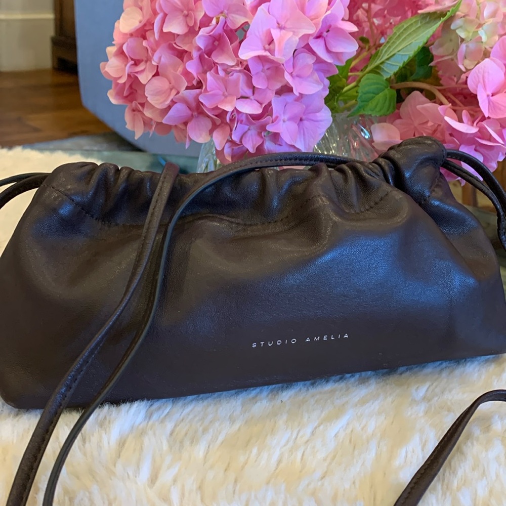 Studio Amelia Mini Drawstring, Chocolate Brown